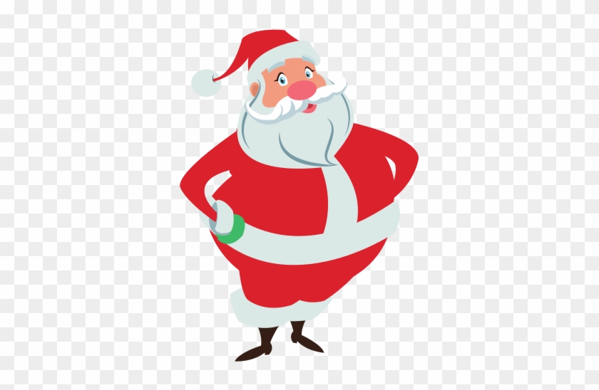 Cartoon Santa Claus For Your Christmas And New Year - Vector Graphics #309152