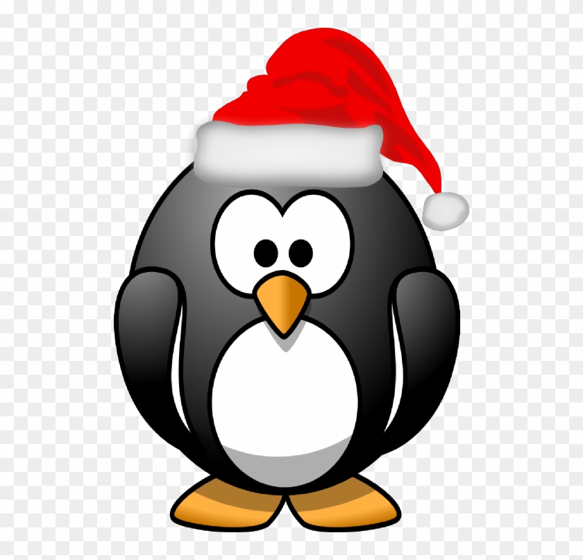 Santa Penguin - Christmas Penguin Clip Art #309167