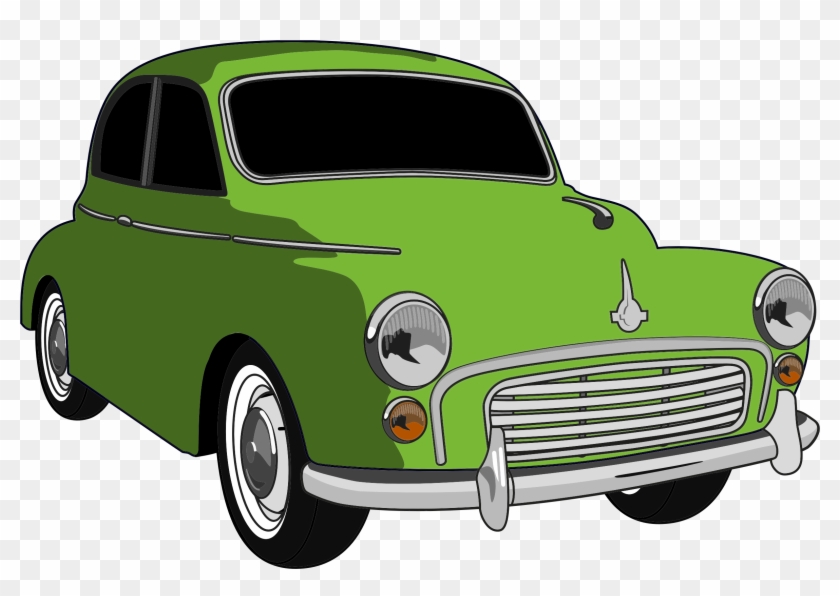 Classic Car Clipart Cute - Green Car Png #309180