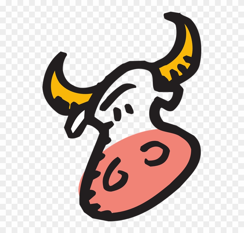 Cartoon Cow Face 11, Buy Clip Art - Bull Face Clipart #309201