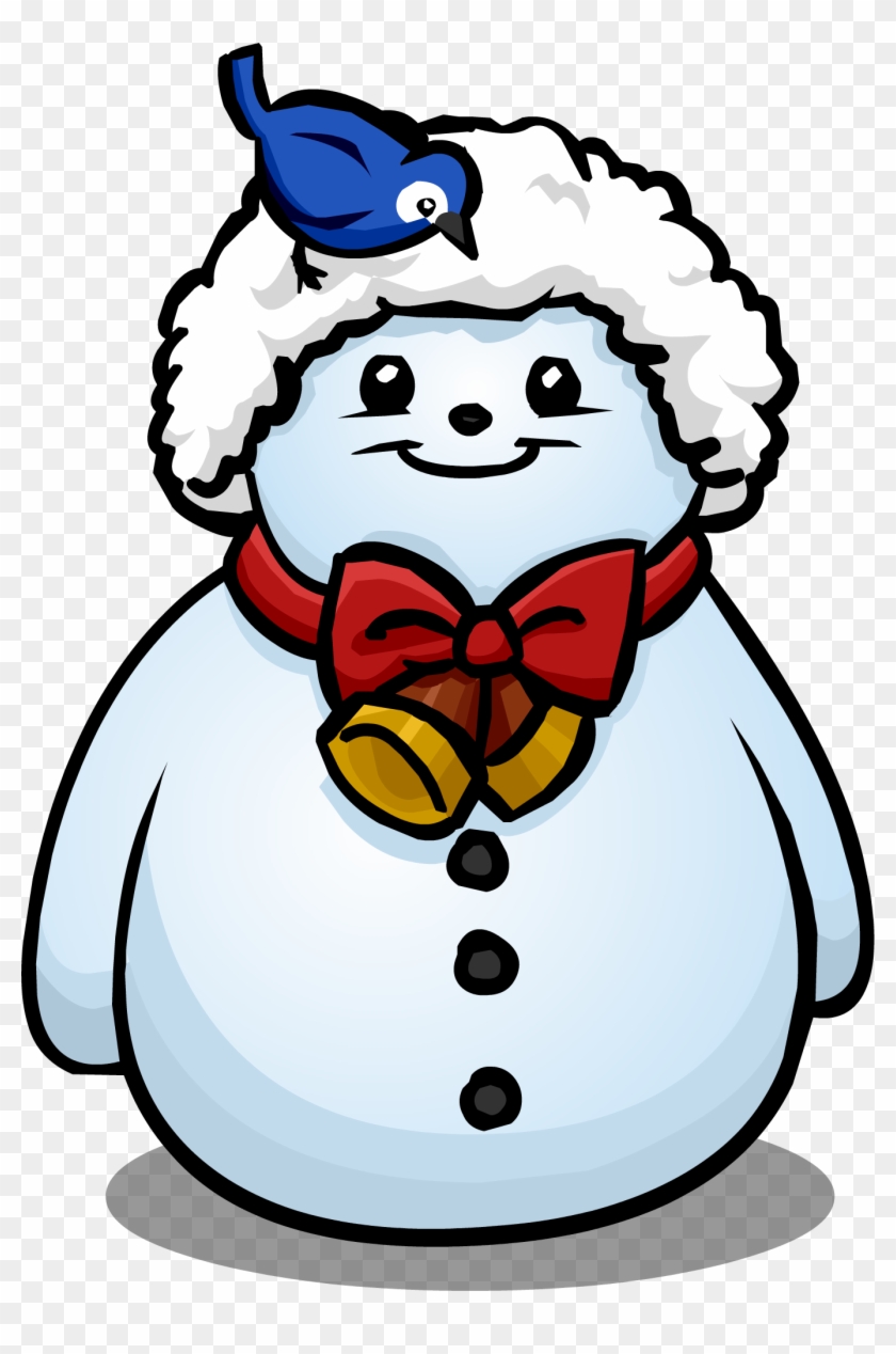 Santa Hat Snowman Sprite 001 - Cartoon #309224
