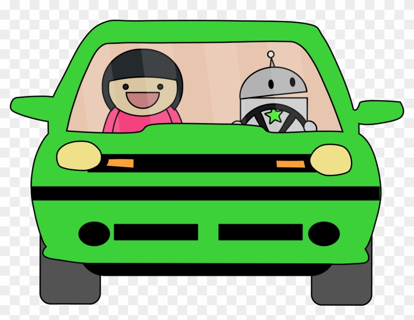 Robot Car Clipart - Robot Driving A Car #309225