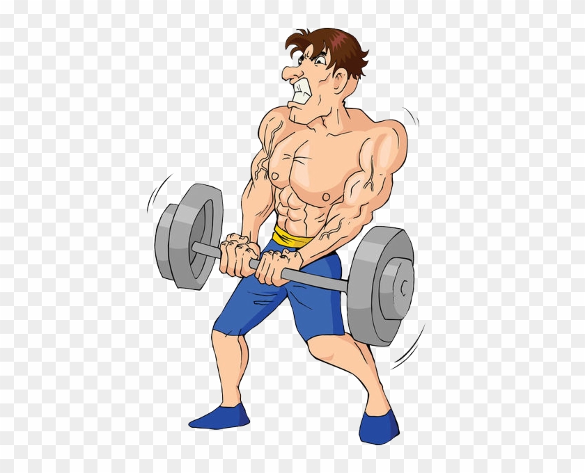 Weight Training Olympic Weightlifting Cartoon Illustration - Fitness  Caricature - Free Transparent PNG Clipart Images Download