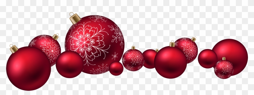 Red Christmas Ball Png Clipart - Red Christmas Balls Png #309281