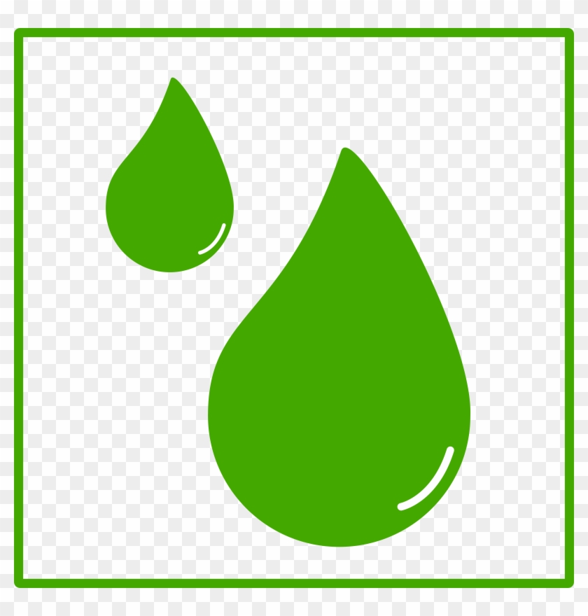 Drops Clipart Green Water - Green Water Drop Logo #309346