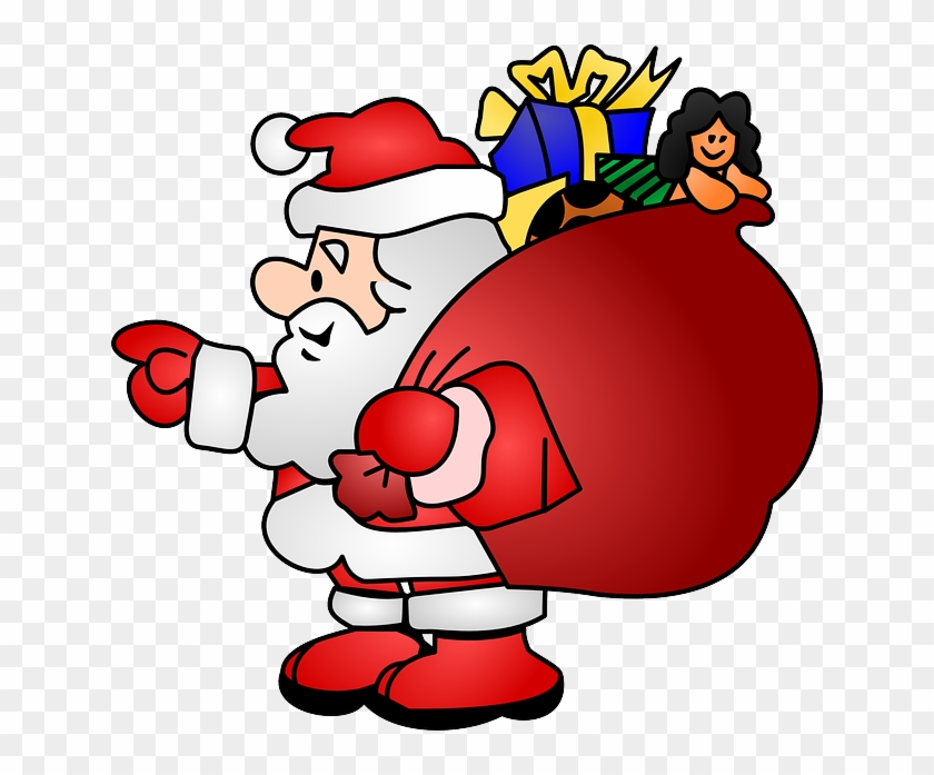 Fat Bit Fit, Here's How Santa Stays In Shape For His - Santa Claus Clipart Animated #309363