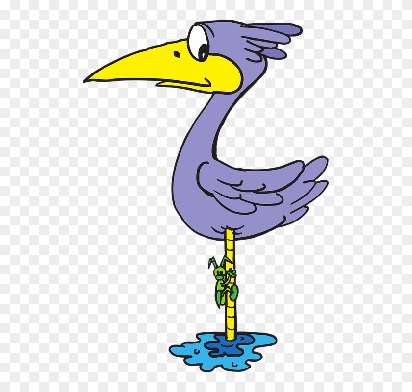 Water, Safety, Cartoon, Birds, Bug, Leg, Insect - Cartoon Bird Water #309395