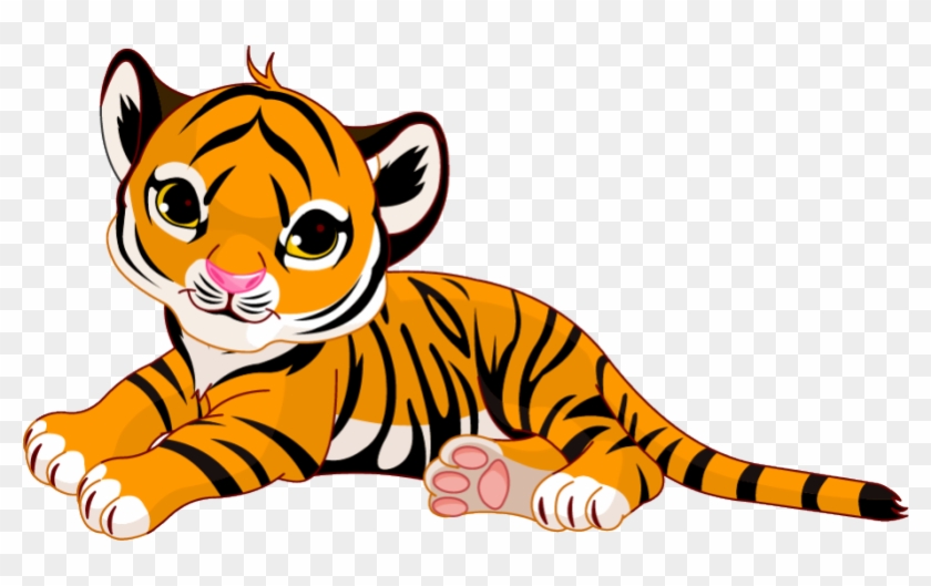 Raja The Baby Tiger Sticker, Baby Tiger Stickers, Tiger - Cartoon Tiger Cute #309434