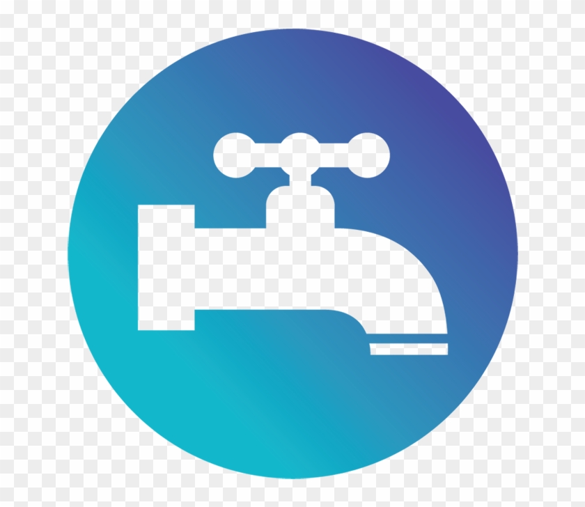 Tap Water - Blue Circle Icon Delivery #309437