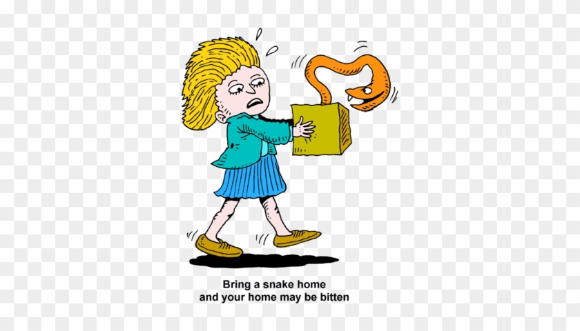 Snake Clip Art - Bitten By A Snake Clipart #309539