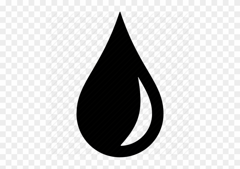 Water Drop Clipart Oil Drop - Water Drop Icon Black #309784