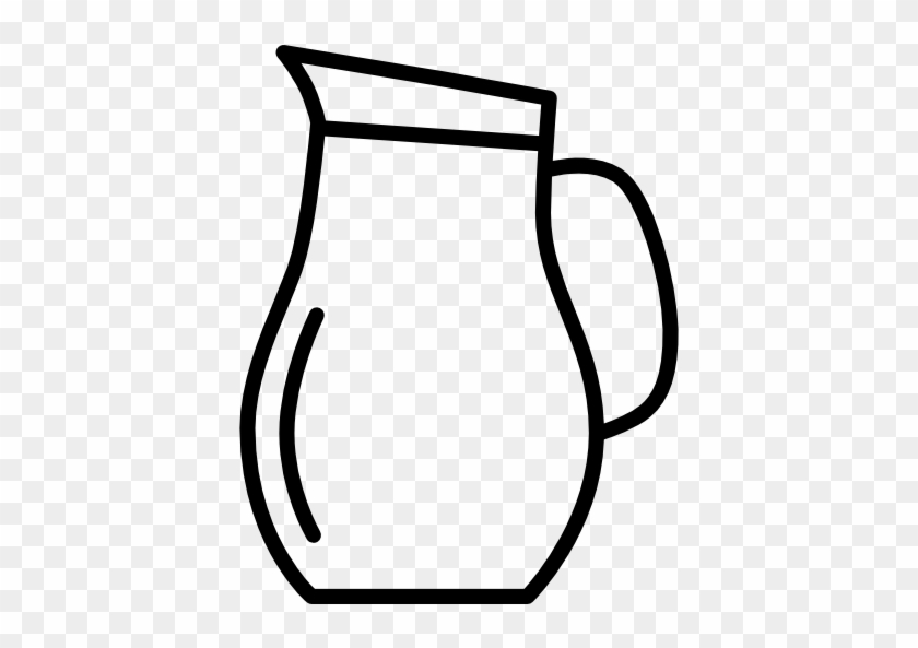 Water Jug Free Icon - Jug Black And White #309830