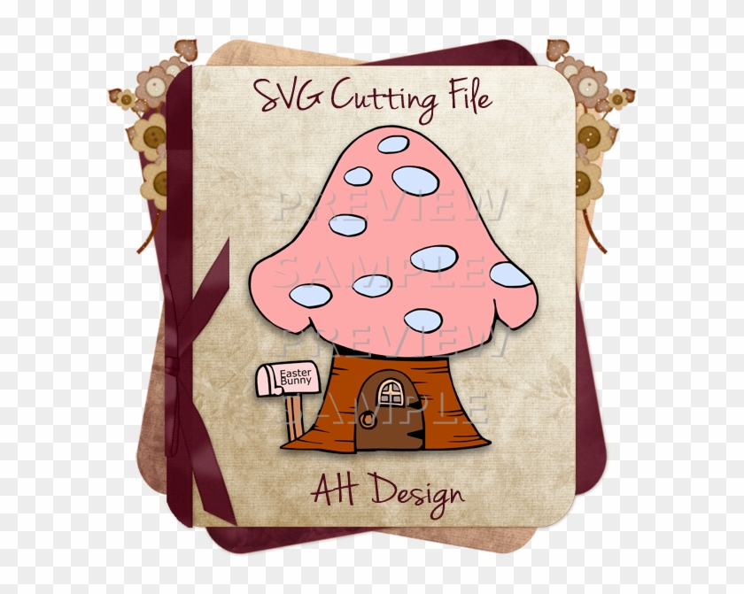 Mushroom House Svg Dxf Eps Png Cutting File - Scalable Vector Graphics #309837