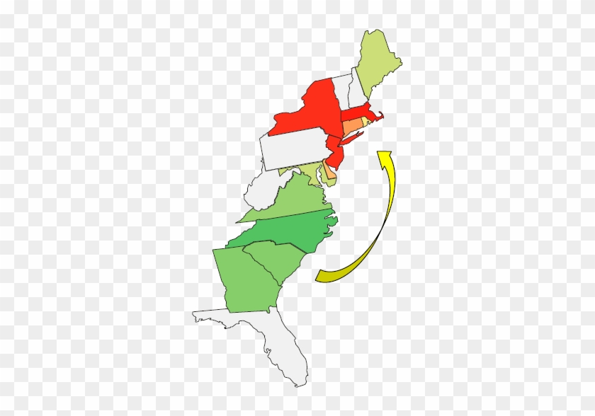 Electricity Costs More In The Northeast, So Offshore - Us East Coast Map #309857