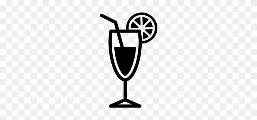 Refreshment On Board - Fruity Drink Clipart Black And White #309944