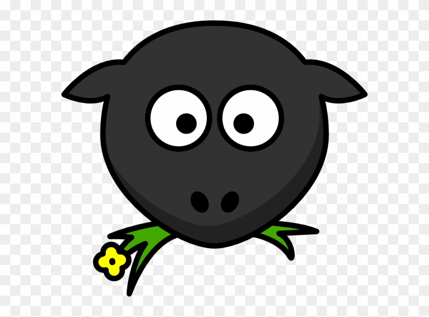 Clker Clipart Sheep Head Clip Art At Clker Vector Clip - Black Sheep Face Cartoon #310036