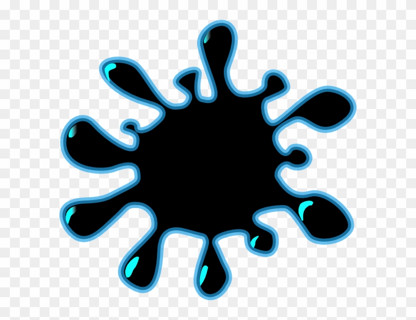 Black Splash Clip Art - Paint Splatter Clip Art #310055