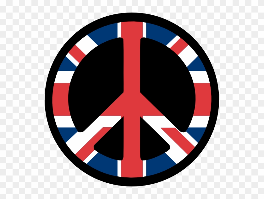 Flag Art Uk Flag Peace Symbol Fav Wall Paper Background - Peace Sign England #310180