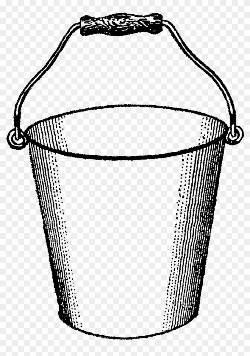 This Is A Simple, Fun Digital Bucket Clip Art I Created - Black And White Clip Art Of Bucket #310252