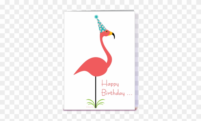 Funny Birthday Classy Lawn Flamingo Greeting Card By - Fun Happy Birthday For A Classy Person Lawn Flamingo #310288
