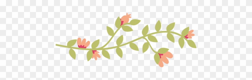 Flower Leaves Doodle Illustration By Vexels - Flores Com Folhas Png #310382