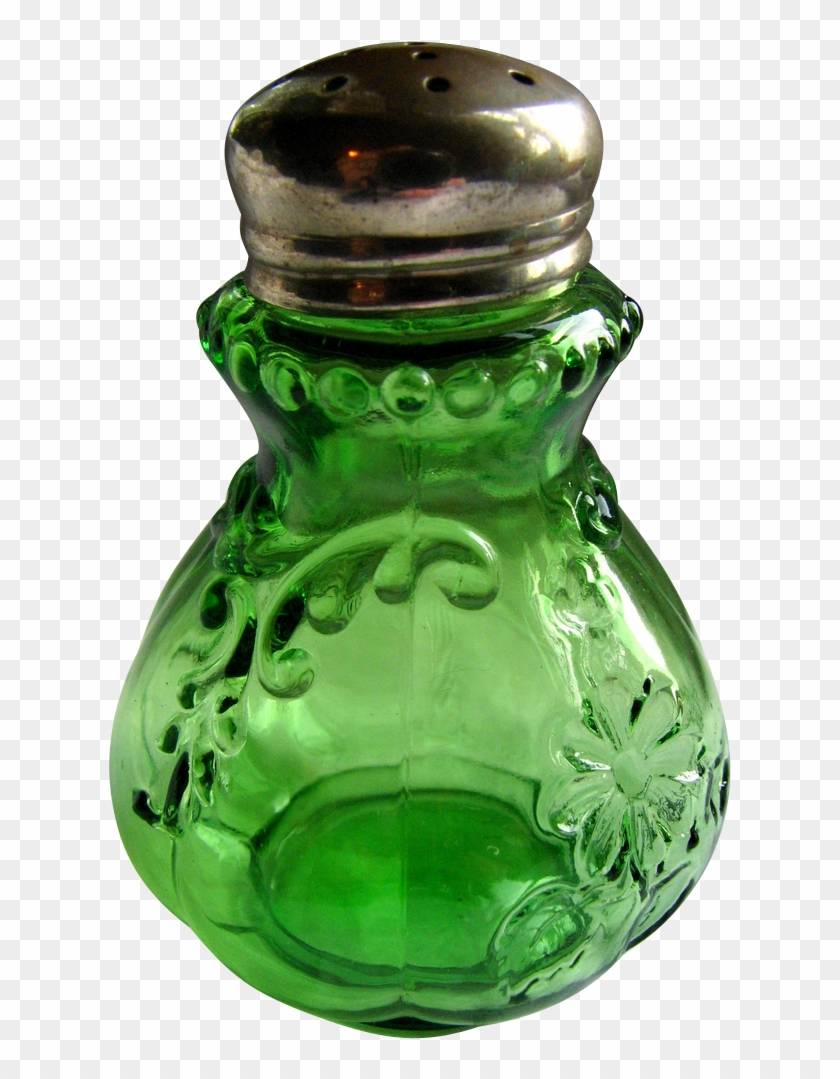 "intaglio" Pattern, Northwood Glass Salt Shaker From - Glass Bottle #310462