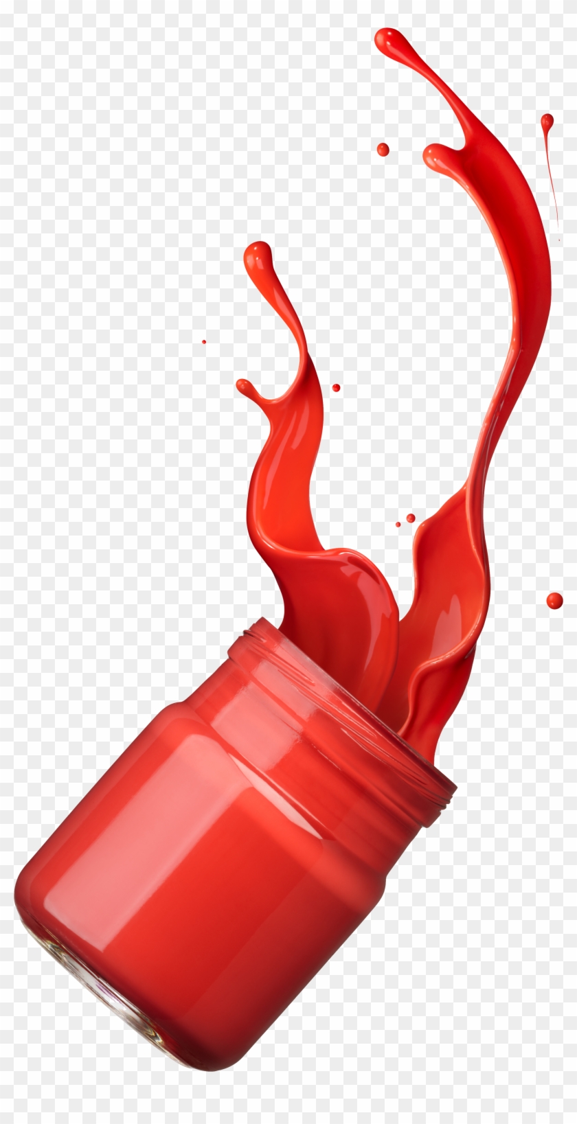 Paint Splash Ink - Paint Bottle Png #310476