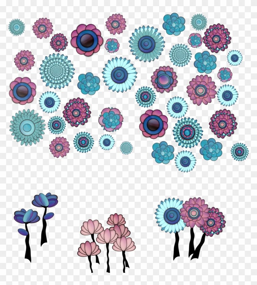 Fun Whimsical Flower Parts Png - Clip Art #310477