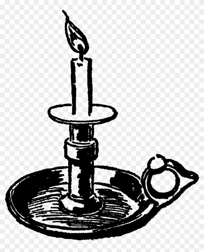 Free Clipart Lilin Natal Hitam Putih Untuk Dekorasi - Candle Illustration #310542