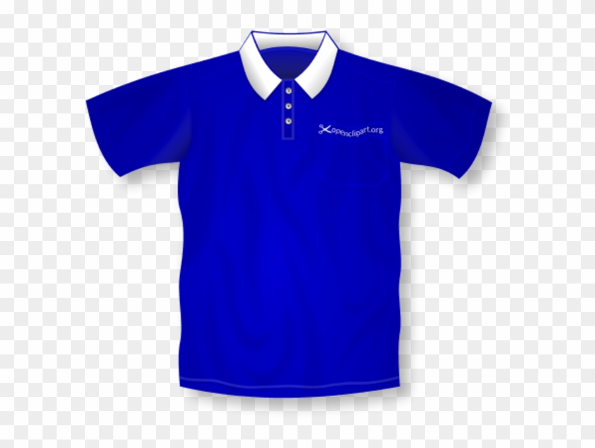 Polo Shirt Clip Art - Blue Polo Shirt Clip Art #310618