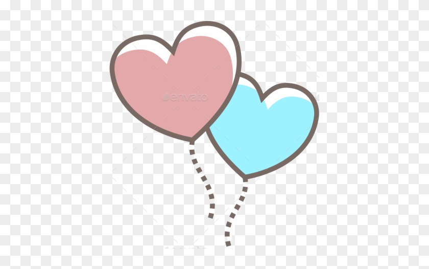 Decor Heart Key Heart Kiss 2 Heart Lock Heart Love - Transparent Heart Balloon Png #310733