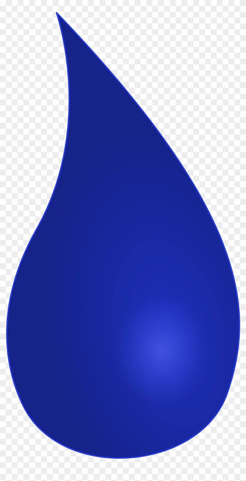 File - Water Drop - Svg - Dark Blue Tear Drop #310872