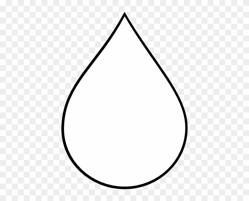 Best Photos Of Raindrop Outline Clip Art - White Water Drop Png #310885