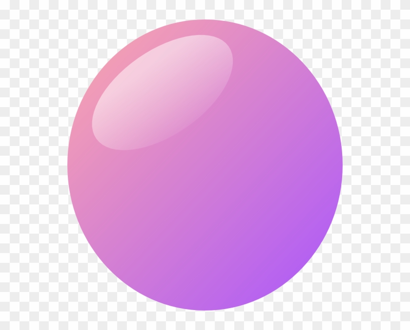 Purple Amp Pink Bubble Clip Art At Clker - Pink Bubble Clipart #310906