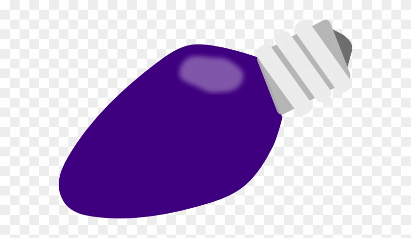 Purple Christmas Lightbulb Clip Art At Clker Com Vector - Purple Christmas Light Bulb #310916