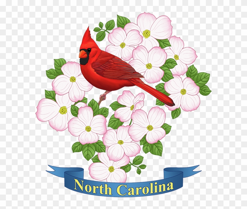 Click And Drag To Re-position The Image, If Desired - Zazzle North Carolina State Cardinal Bird Dogwood Flower #310930