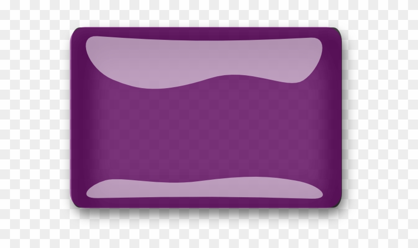 Purple Glossy Rectangle Button Clip Art At Clker - Button Purple #310955