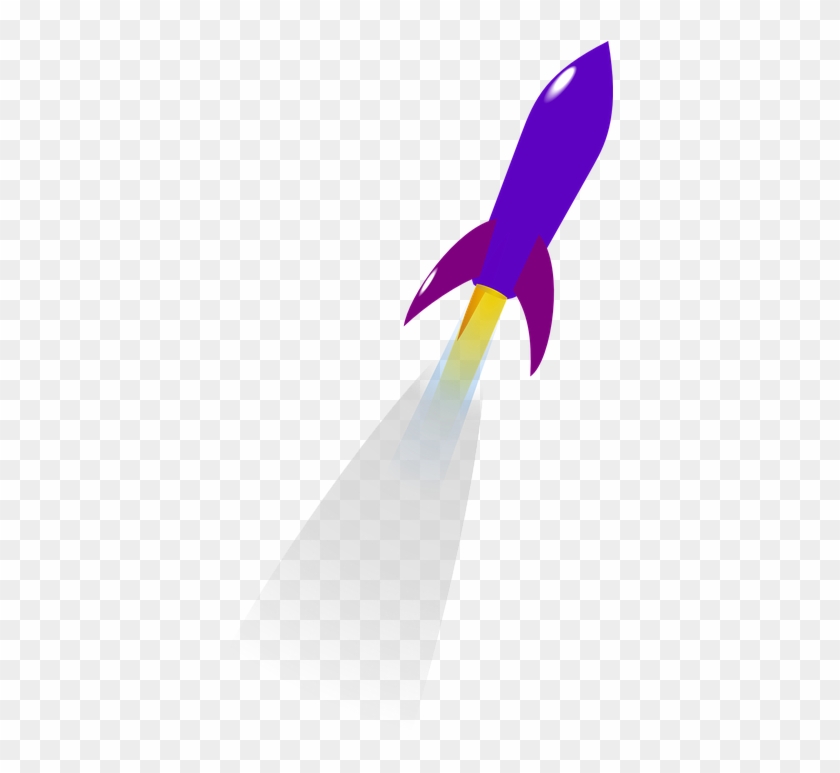 Launching Purple Rocket Clip Art At Clker - Launching Purple Rocket Clip Art At Clker #310976