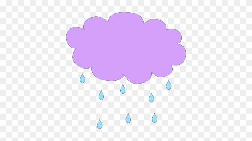 Clouds Clipart Purple - Purple Rain Clip Art #311030