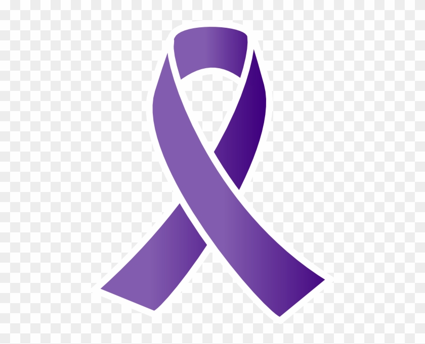 Purple Awareness Ribbon Clip Art At Clker Com Vector - Domestic Violence Purple Ribbon #311031