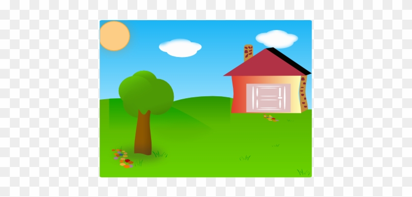 House Clipart Yard - House With Yard Clipart #311034