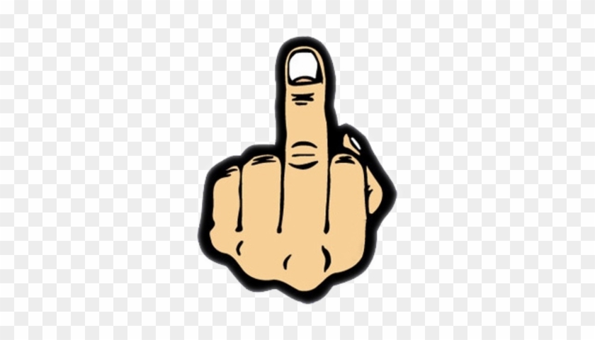 Middle Finger Clipart - Cartoon Middle Finger #311240