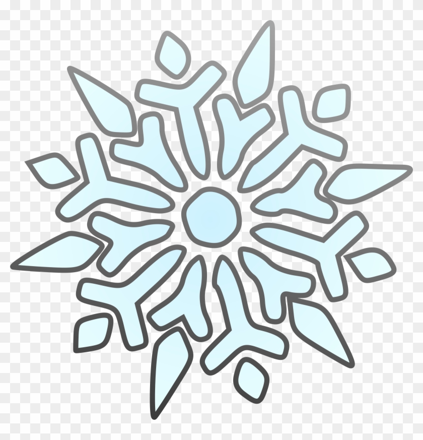 Erik Single Snowflake Clip Art Free Vector - Snowflake Clip Art #311252