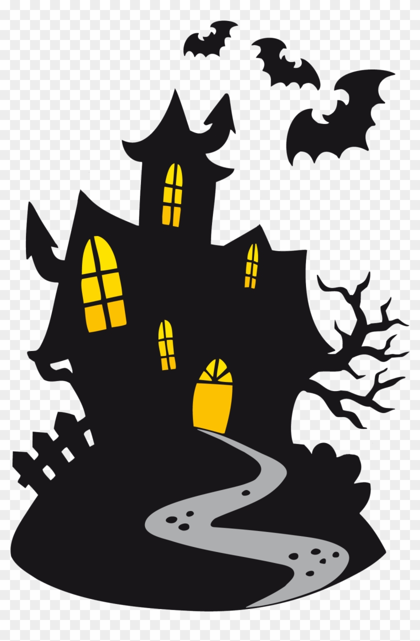 Haunted - Halloween Haunted House Clipart #311363