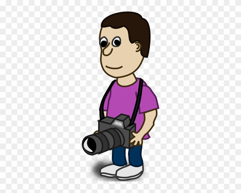 Camera Boy Photographer Clipart - Comic Characters #311384