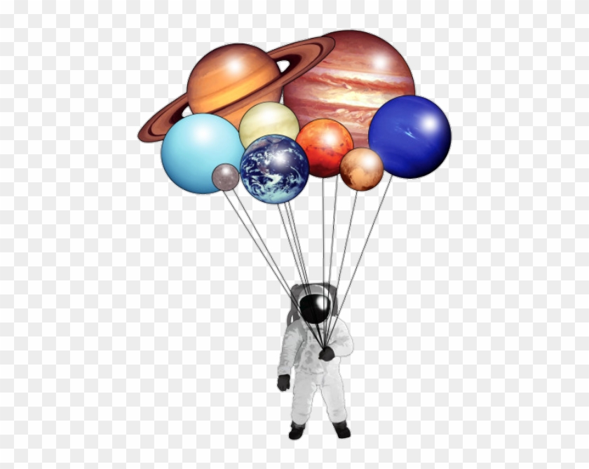 Fteplanet Planet Astronaut Balloons - Astronaut With Balloons Png #311462