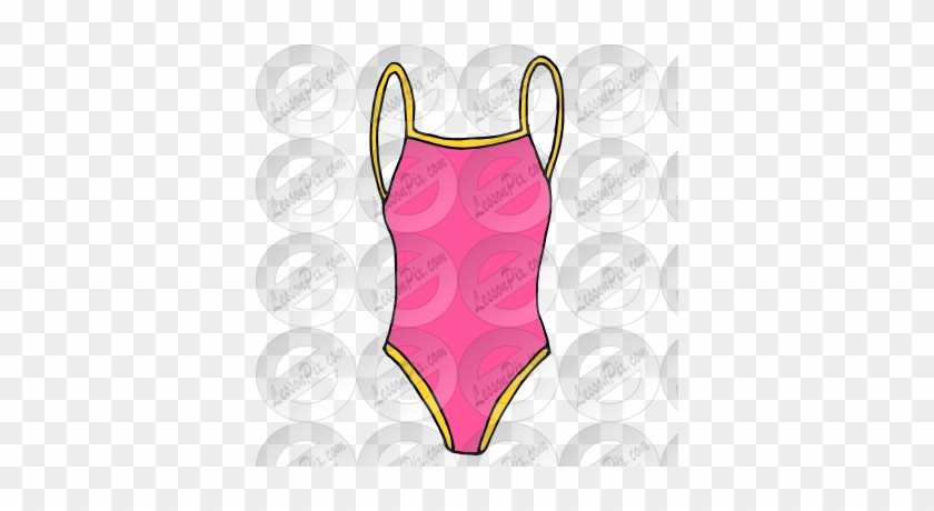 Swimsuit Lesson On Swimsuit Picture For Classroom Therapy - Maillot #311518