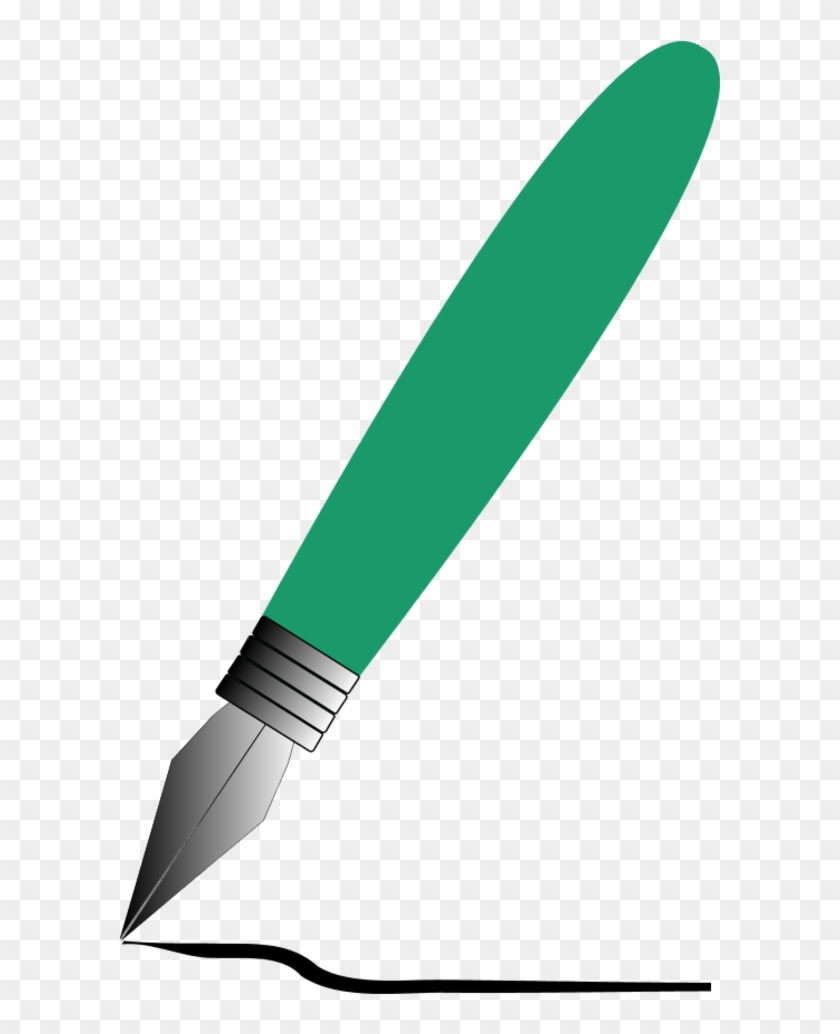 Codes For Insertion - Green Pen Clip Art #311677