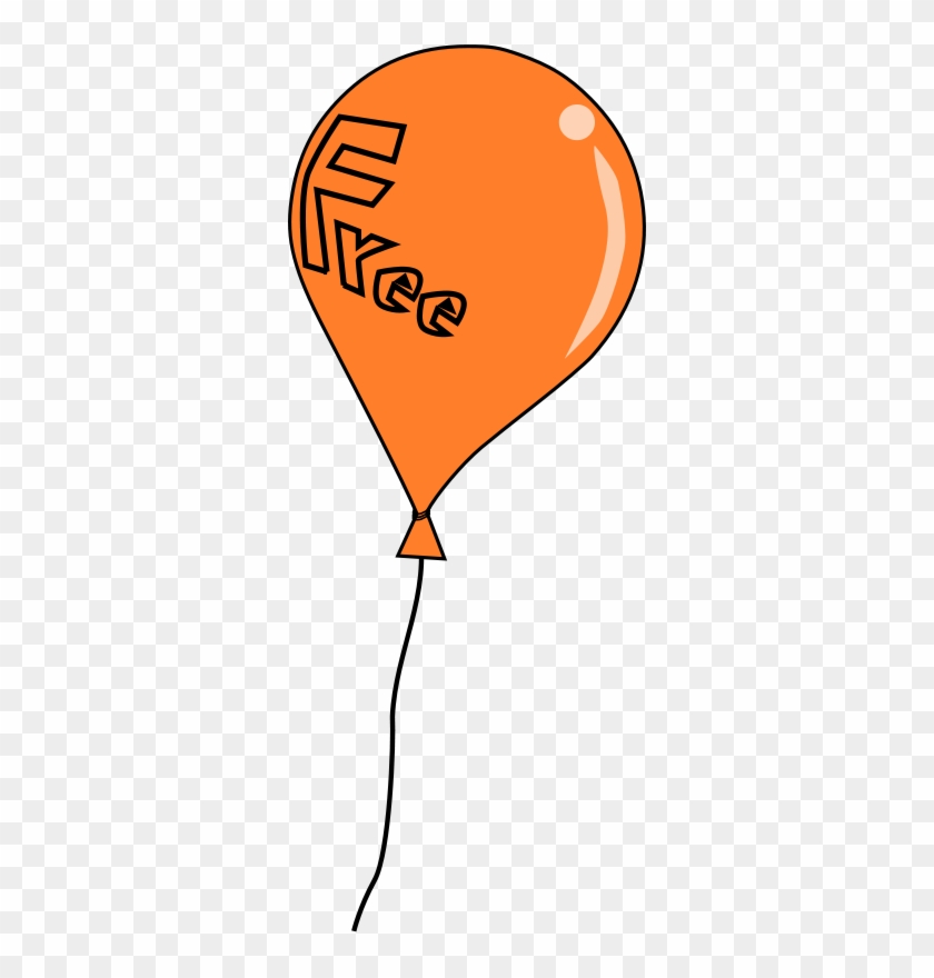 Get Notified Of Exclusive Freebies - Orange Balloon Clipart #311700