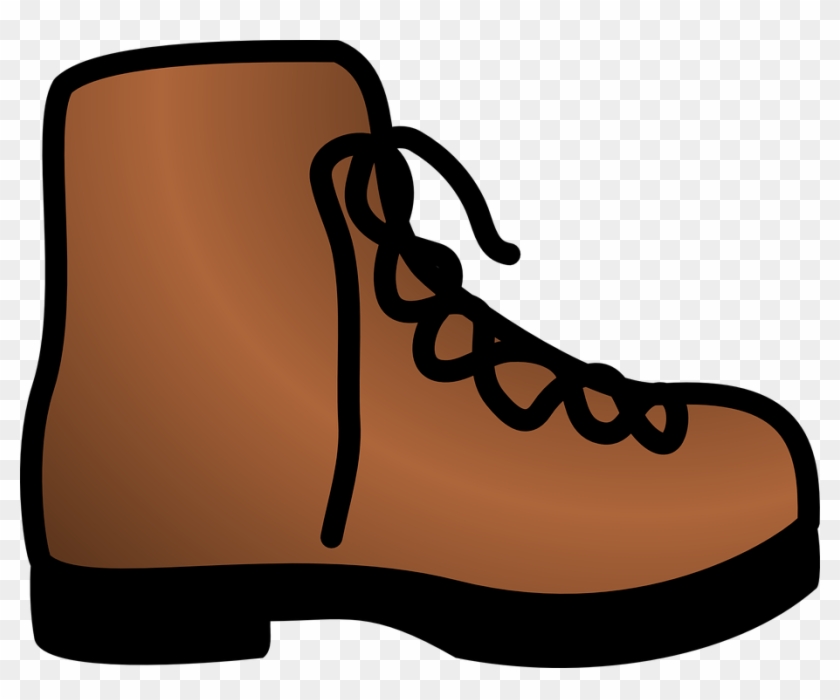 Stiefel Schuh Leder Brown - Sepatu Clipart #311721